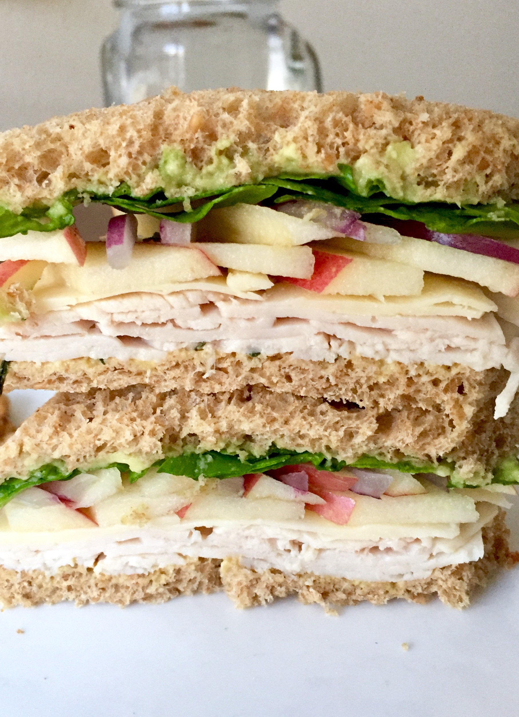 Turkey Apple White Cheddar Sandwich with Thyme