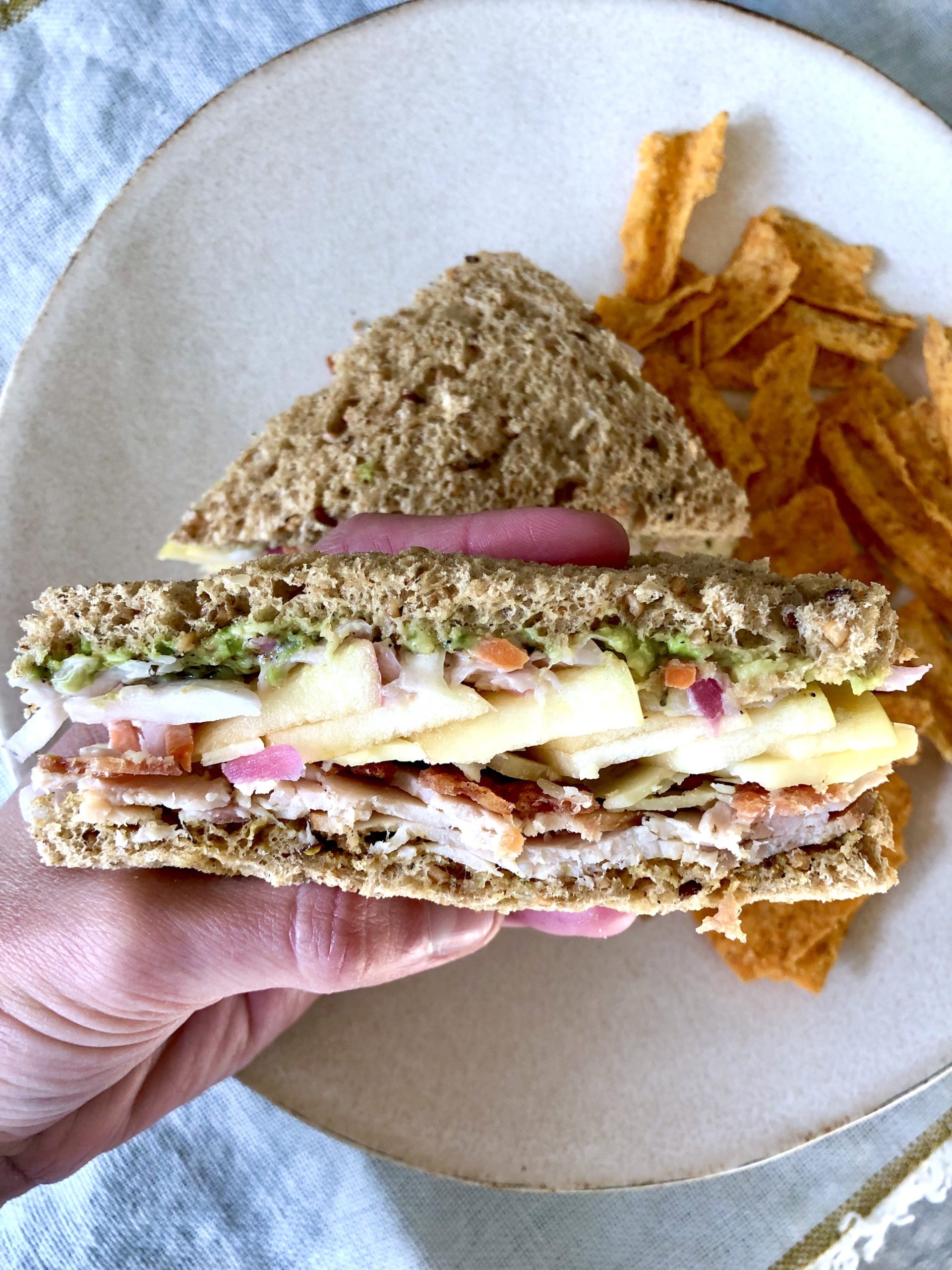 Turkey Apple White Cheddar Sandwich with Thyme