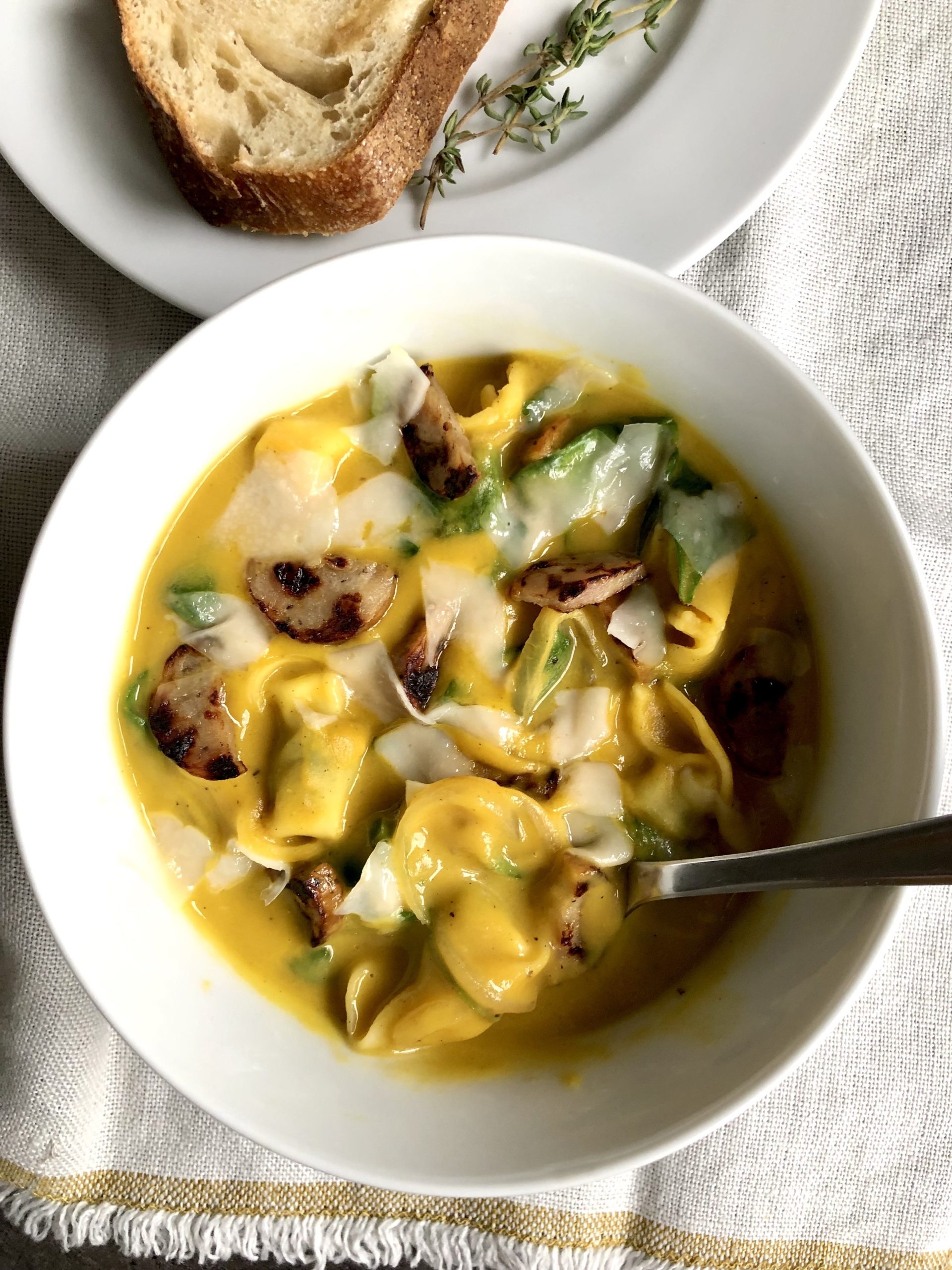 Butternut Tortellini Soup MAK and Her Cheese