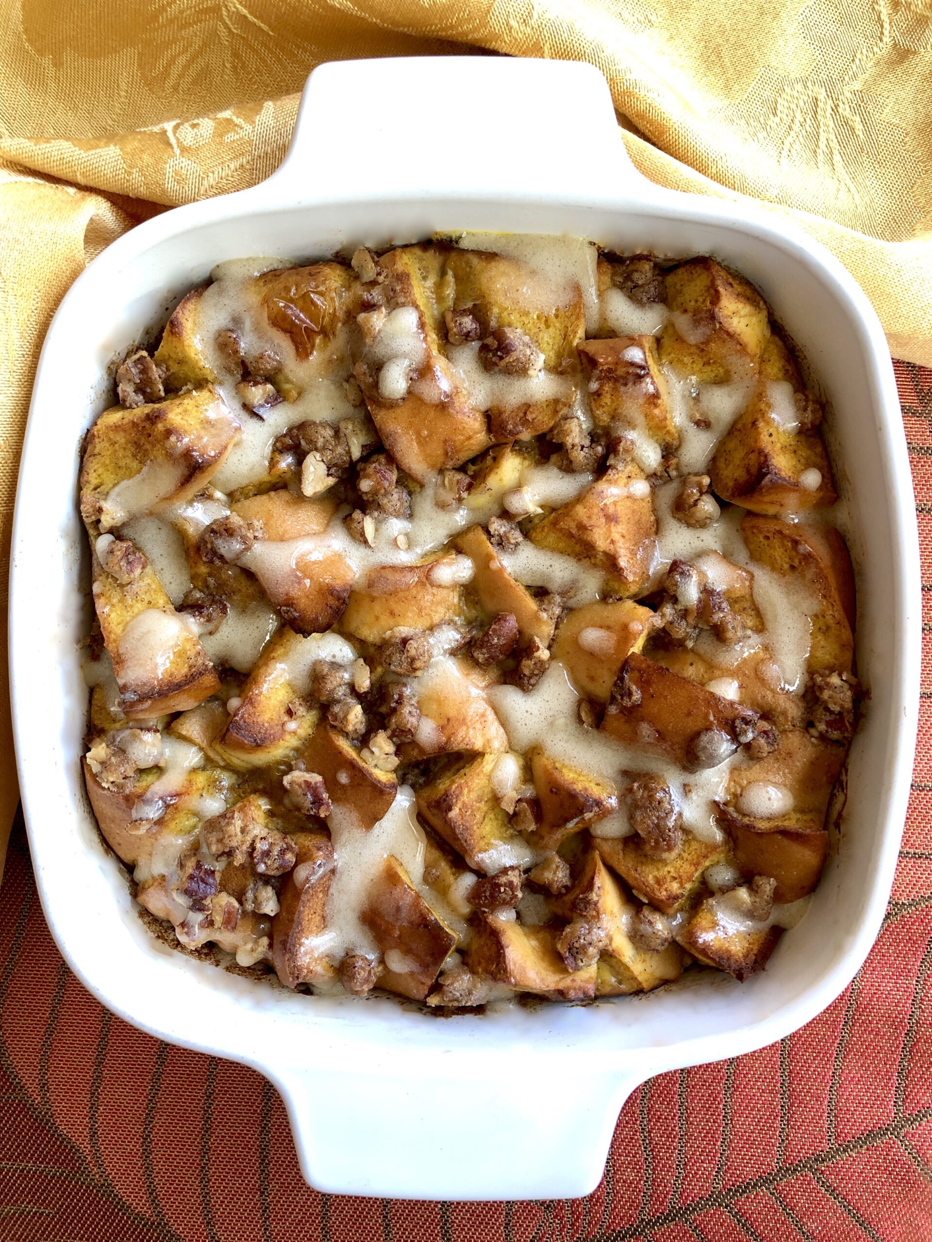 Pumpkin Pecan Overnight French Toast MAK and Her Cheese