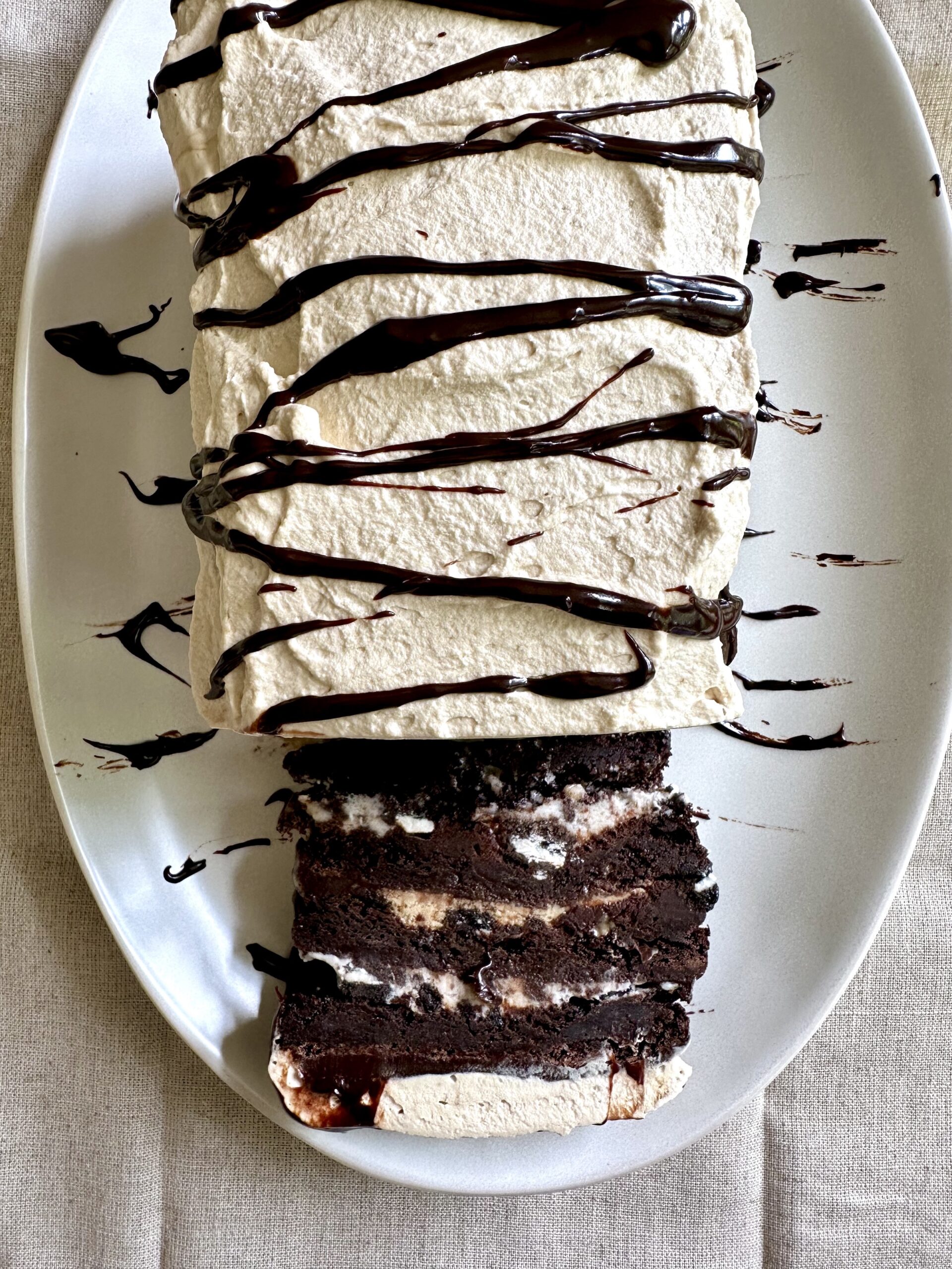 Coffee Oreo Fudge Brownie Ice Cream Cake MAK and Her Cheese